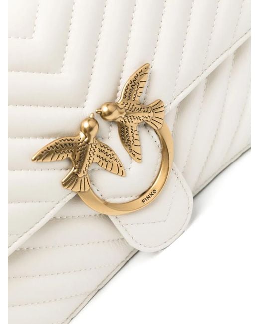 Pinko Natural Classic Love Bag One Chevron