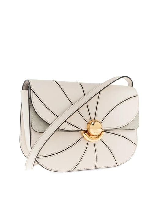 Furla Natural Sfera Panel Design Turn Lock Small Tote Bag