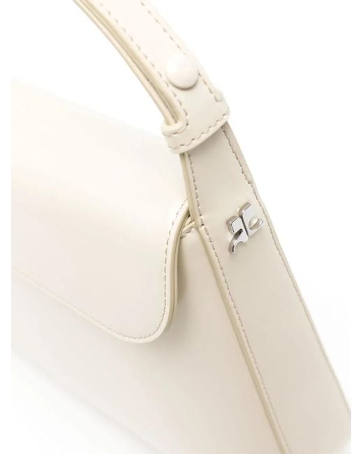 Courreges Natural Medium Sleek Tote Bag