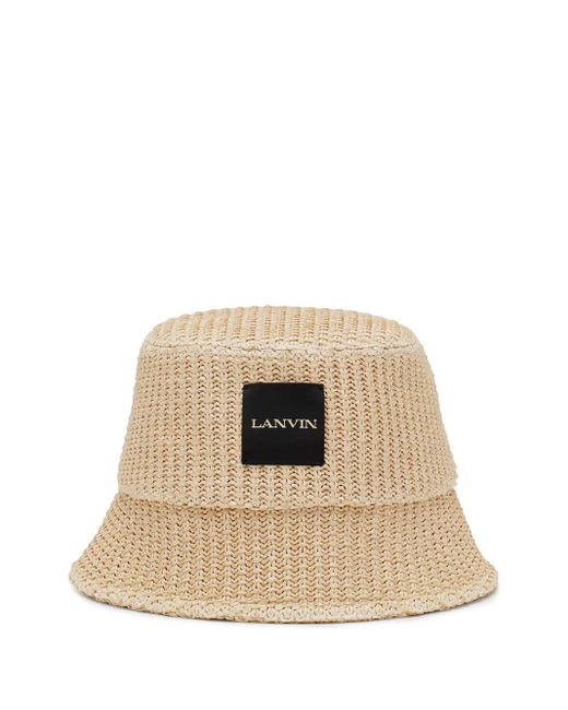 Lanvin Natural Raffia Bucket Hat