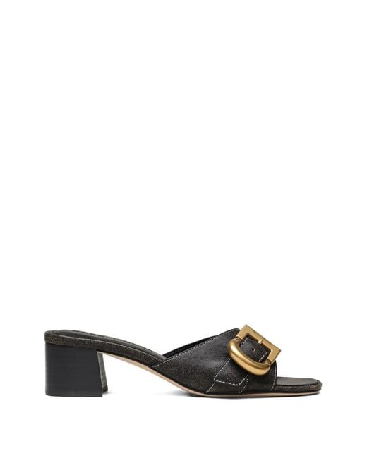 Marc Jacobs White The Doll Buckle Heeled Sandals