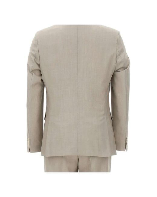 Boss Natural Three-Piece Virgin Wool Suit for men