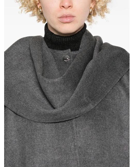 Totême Gray Wool Cape