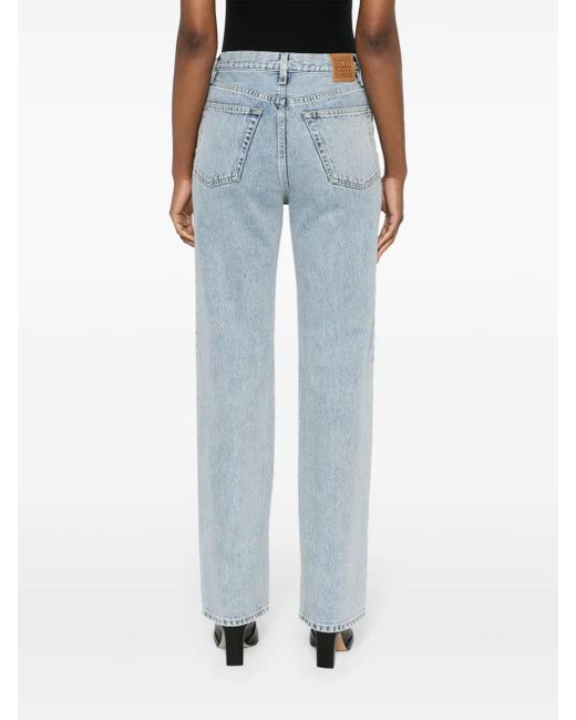 Totême Blue Logo Applique Jeans