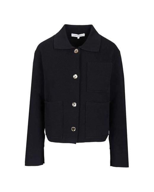 Maison Kitsuné Black Buttoned Jacket