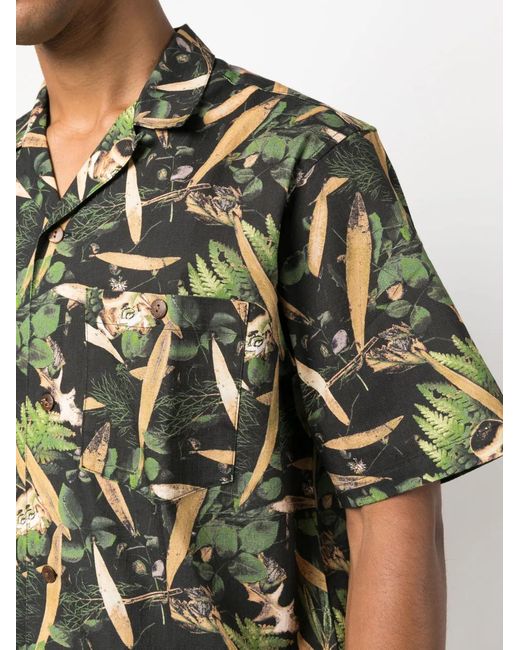 Carhartt Green Graphic-Print Short-Sleeve Shirt for men