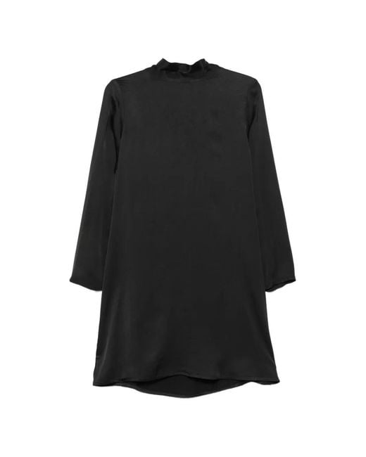 Dixie Black Bow-Detail Long-Sleeve Mini Dress