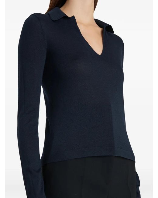 Khaite Blue Top Mikel