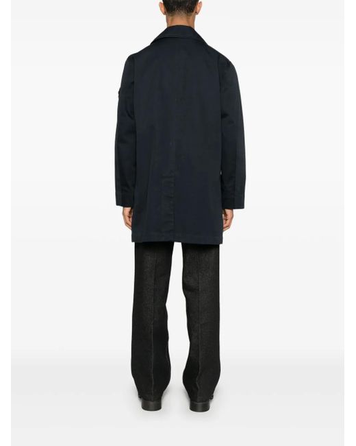 Stone Island Blue Compass-Badge Coat for men