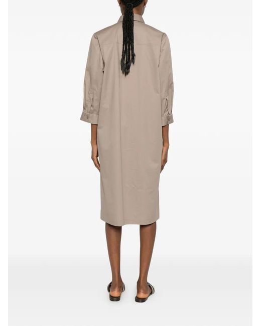 Peserico Button-Down Blousejurk in het Natural
