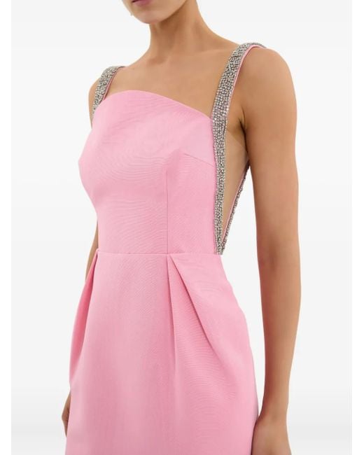 Rebecca Vallance Pink Amaro Midi Dress