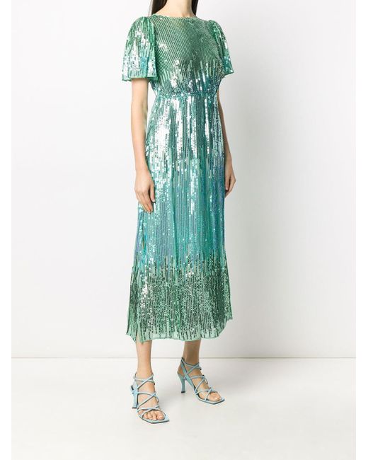 Venus ombre deals glitter long dress