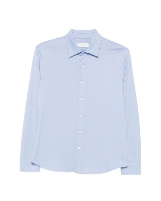Circolo 1901 Blue Long-Sleeve Button-Down Shirt