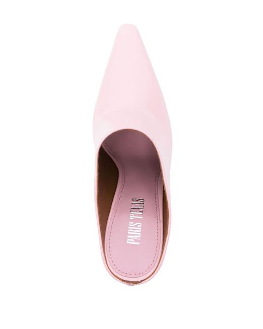 Paris Texas Pink Jude 100mm Leather Mules