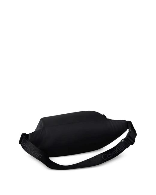 Calvin Klein Gray Logo-Strap Messenger Bag for men