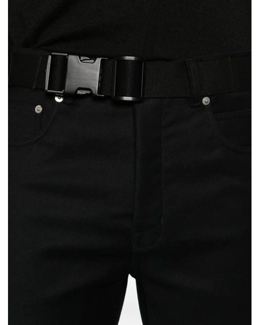 Rick Owens Black Blixa Belted Jeans for men
