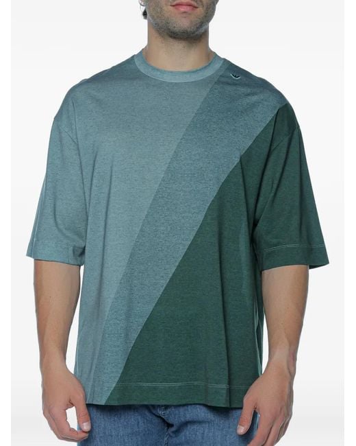 Emporio Armani Green Logo-Detail T-Shirt for men