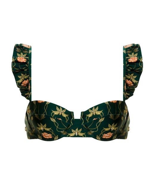 Haut De Bikini Kiwi Esotérico À Fleurs Agua Bendita en coloris Green
