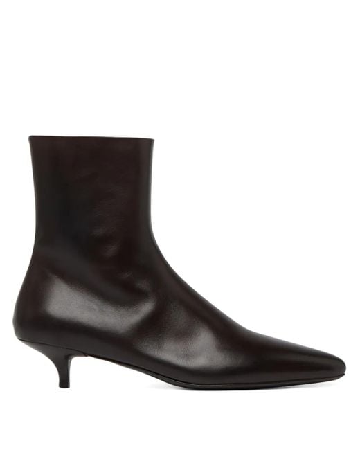 Botas con puntera en punta y kitten heel Marsèll de color Black