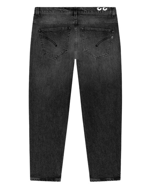 Dondup Gray Button-Fastening Five-Pockets Jeans for men