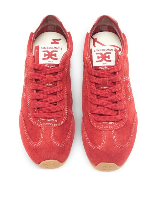 Sam Edelman Red Logo Sneakers