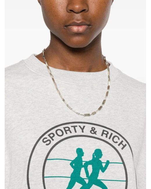 Adidas White X Sporty & Rich Logo Sweatshirt
