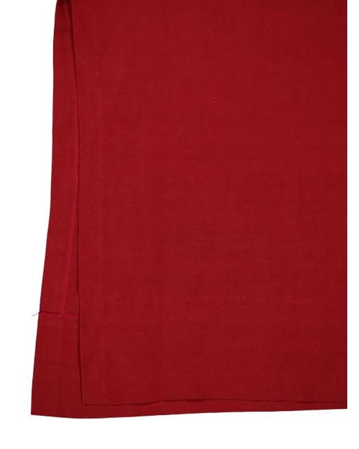 Haight Red Maria One-Shoulder Dress
