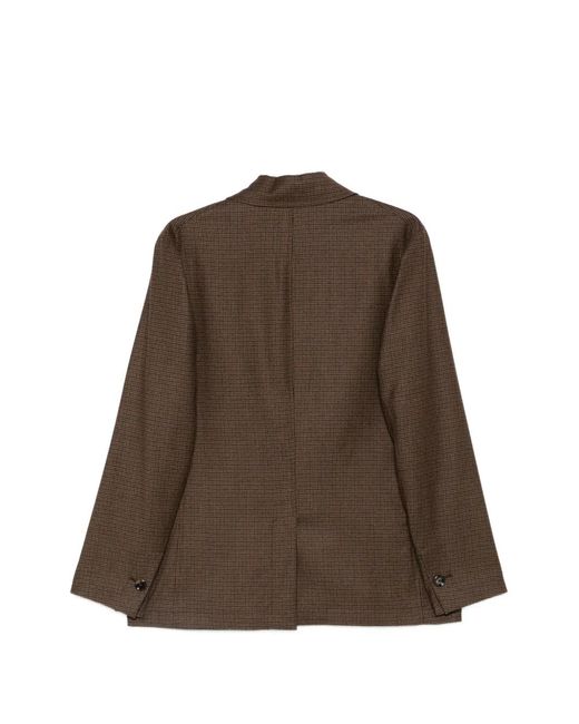 Dell'Oglio Brown Zagara Blazer for men