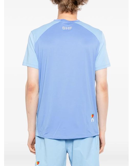 On Shoes Blue Graphic T-Shirt for men