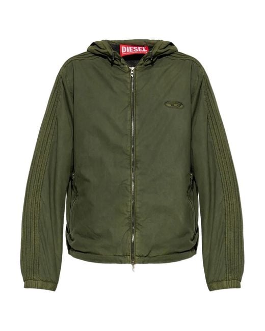 DIESEL Green Casual Jacket for men