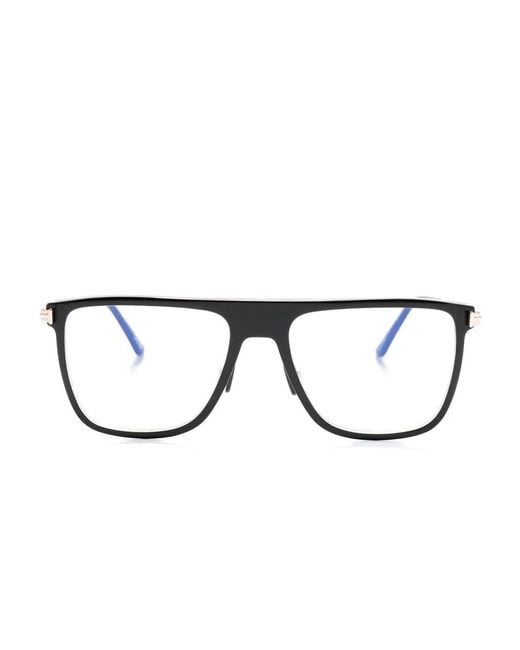 Tom Ford Brown Square-Frame Glasses