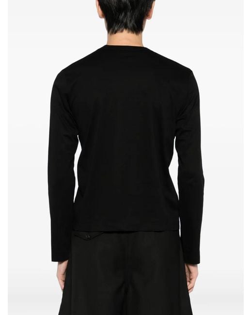 Noir Kei Ninomiya Black Cotton T-Shirt