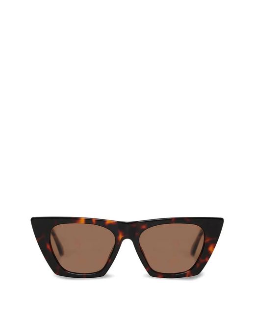 Anine Bing Brown Lunettes De Soleil Paris À Monture Géométrique