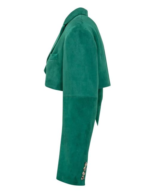 GIUSEPPE DI MORABITO Green Cropped Blazer