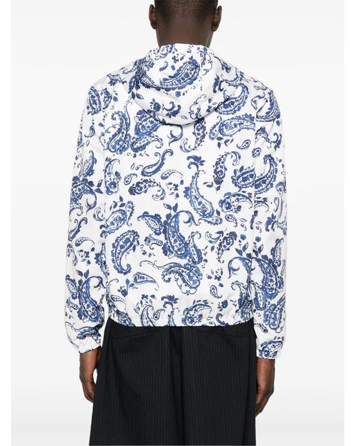 R'osi Blue Paisley-Print Jacket for men