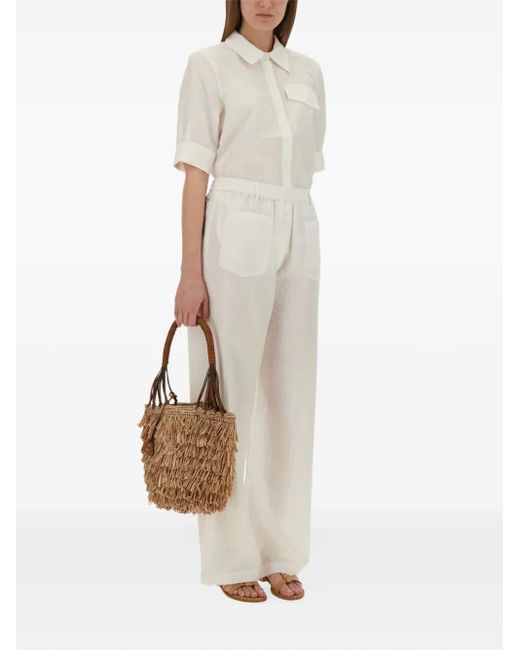 Baum und Pferdgarten Natural Pocket-detail Elastic-waist Trousers