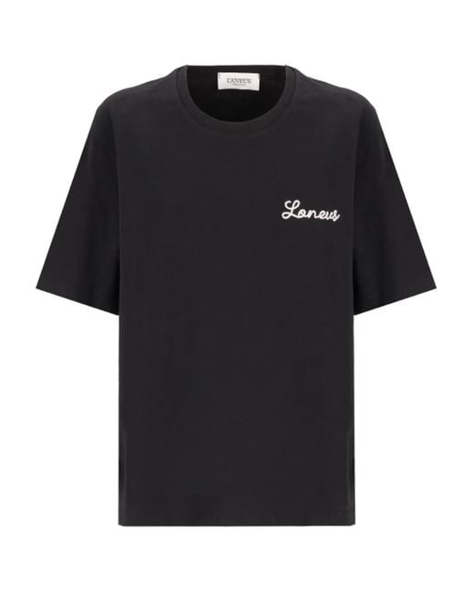 Laneus Black Logo T-Shirt
