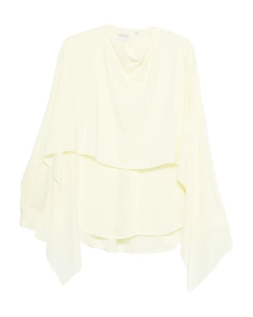 Calvin Klein Natural Kiki Layered Blouse