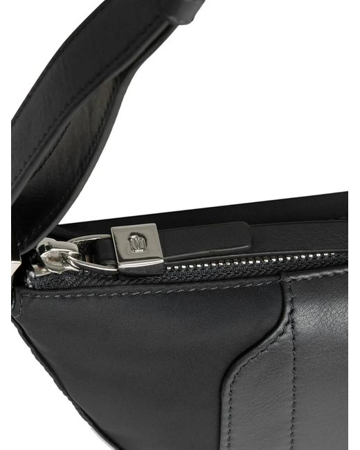 Piquadro Black Logo-Lettering Belt Bag
