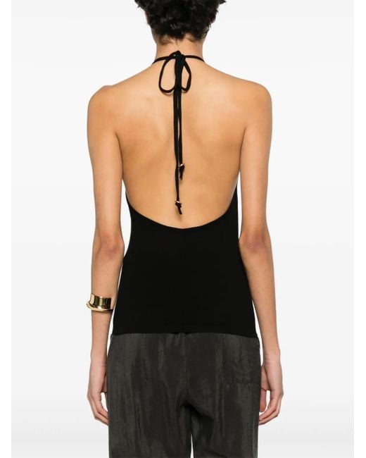 Top Con Scollo All'Americana di Lemaire in Black