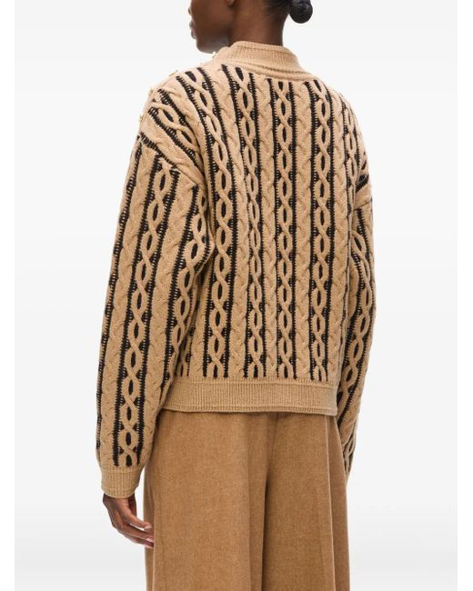 Jersey de punto de ochos Karl Lagerfeld de color Brown