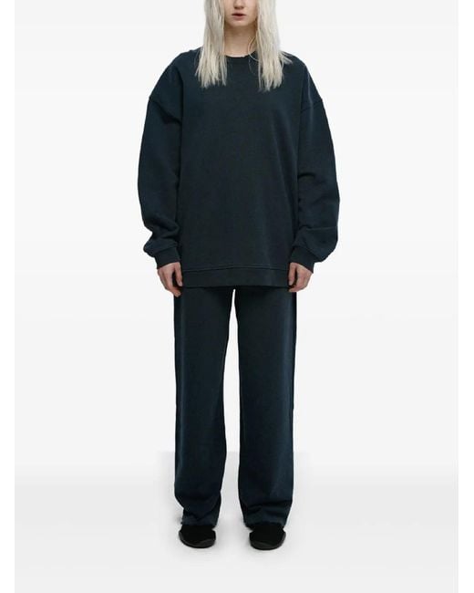 Mainless Blue Cotton Track Pants