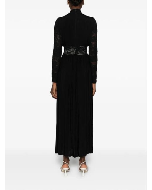 Zimmermann Black Rebellion Lace-Insert Maxi Dress