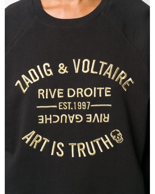 Sudadera Art Is Truth con bordado Zadig & Voltaire de color Black