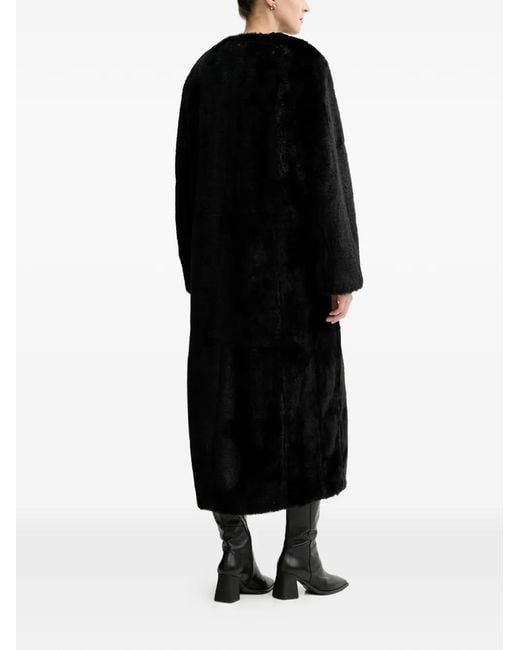 Stand Studio Black Gracelyn Buttoned Coat