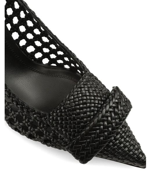 Sergio Rossi Black Braid Pumps