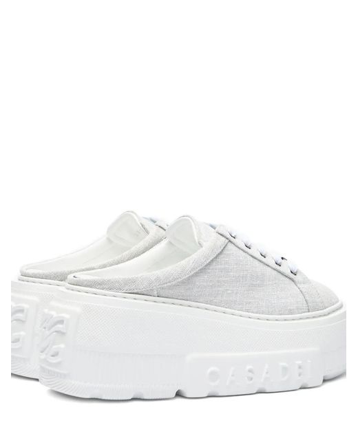 Casadei White Cassiopea Mules
