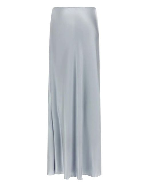 Fabiana Filippi Gray Elastic-Waistband Skirt