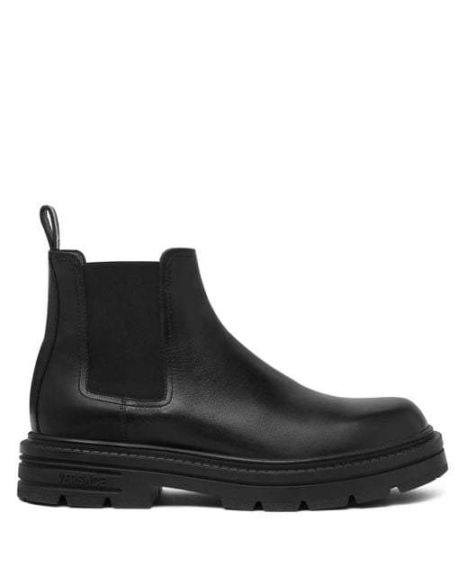 Botas chelsea Adriano Versace de hombre de color Black