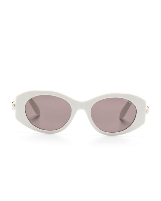 BVLGARI Pink Serpenti Oval-frame Sunglasses